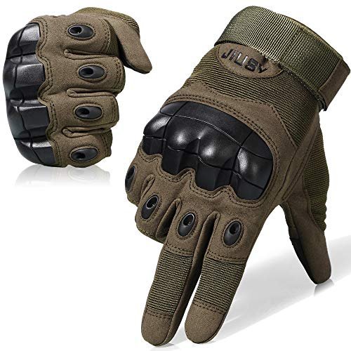 Jiusy Touch Screen Hard Knuckle Tactical Gloves