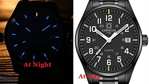 Blue Luminous Tritium Watch